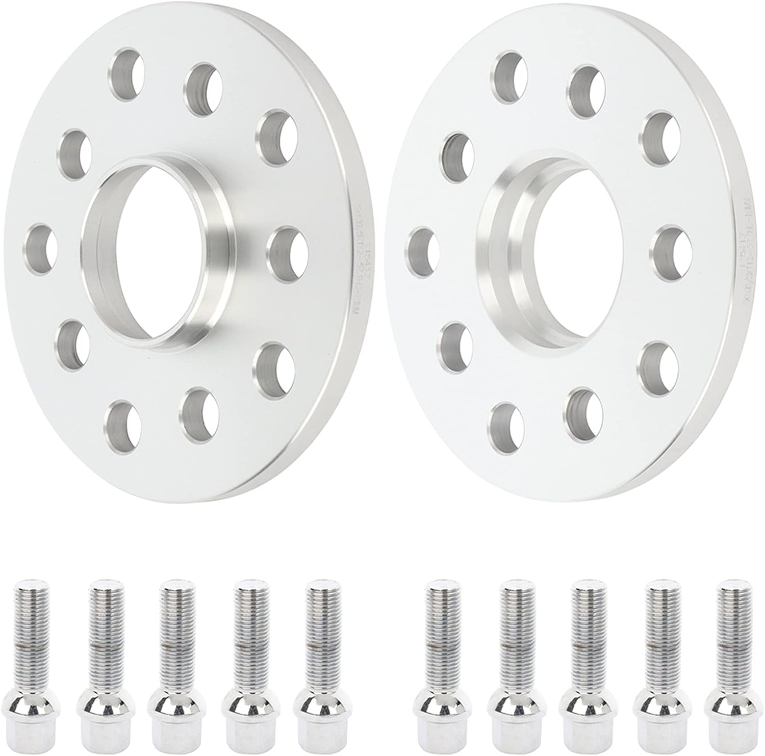 5x100 to 5x112 Wheel adapter 10mm with 14x1.5 Studs 5 lug hubcentric 2PCS B16468