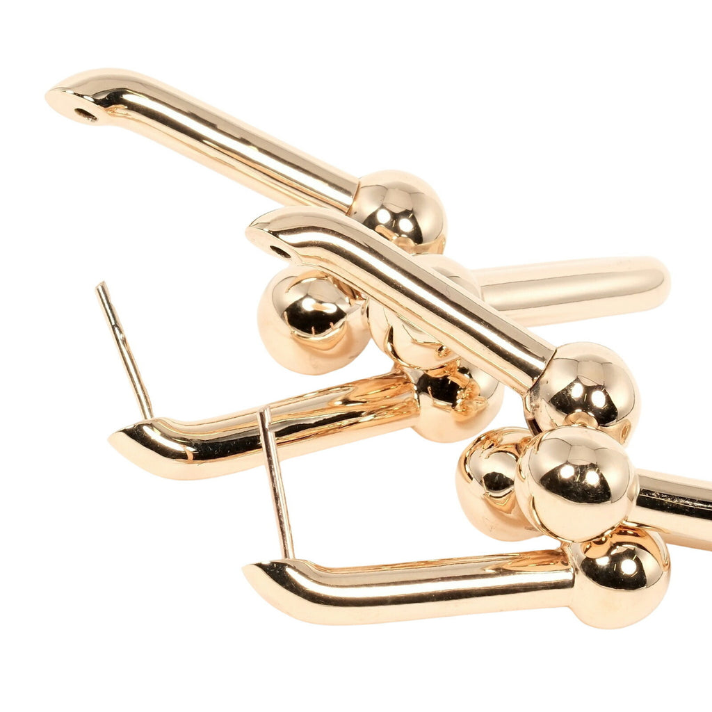 Hardware Extra Large Earrings K18 PG Pink Gold Y6393