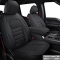 Black 2 pcs Front Seat Covers R441