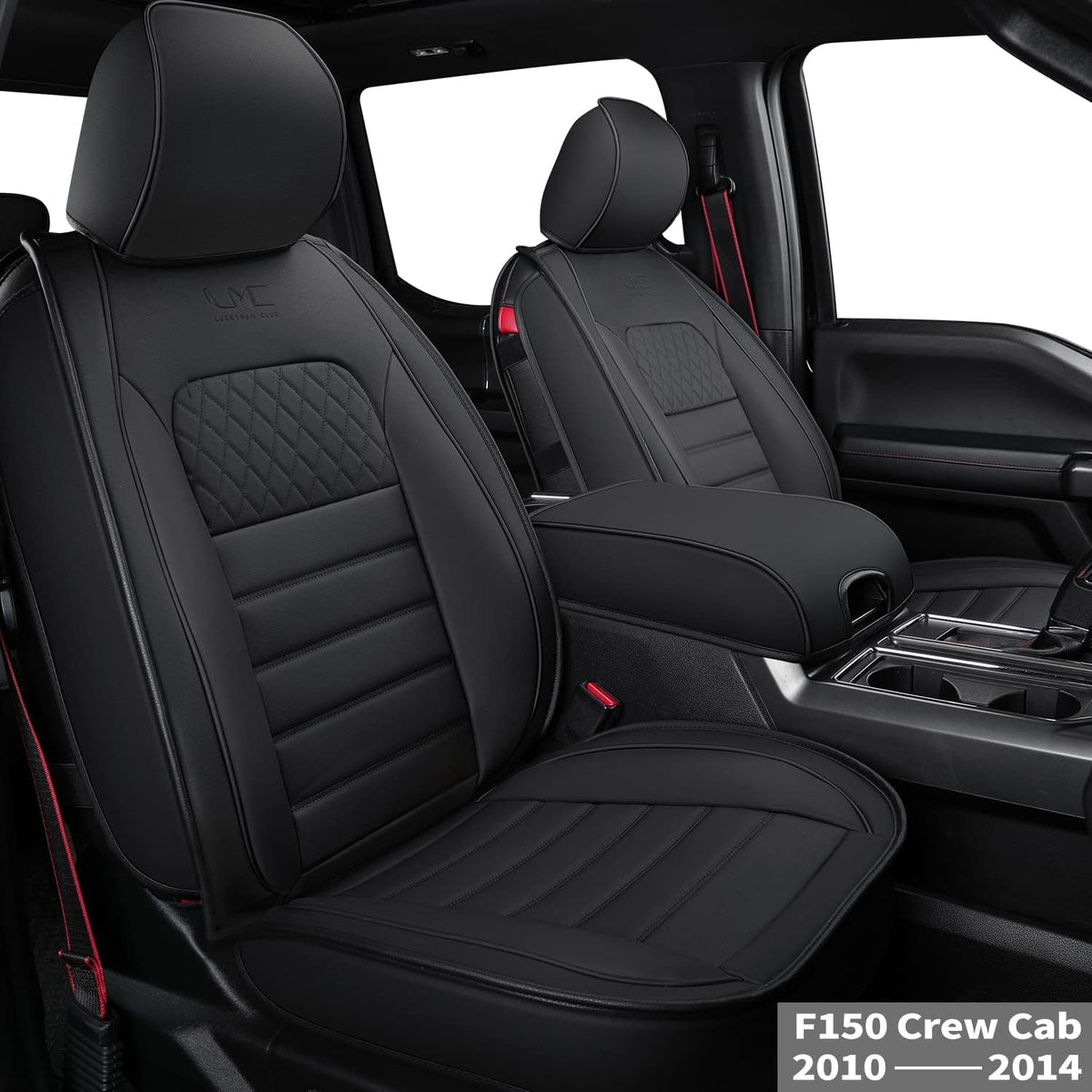 Black 2 pcs Front Seat Covers R441