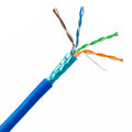 Plenum Cat6 Bulk Cable, Blue, Solid, Shielded, 23 AWG, 1000 Foot W782767
