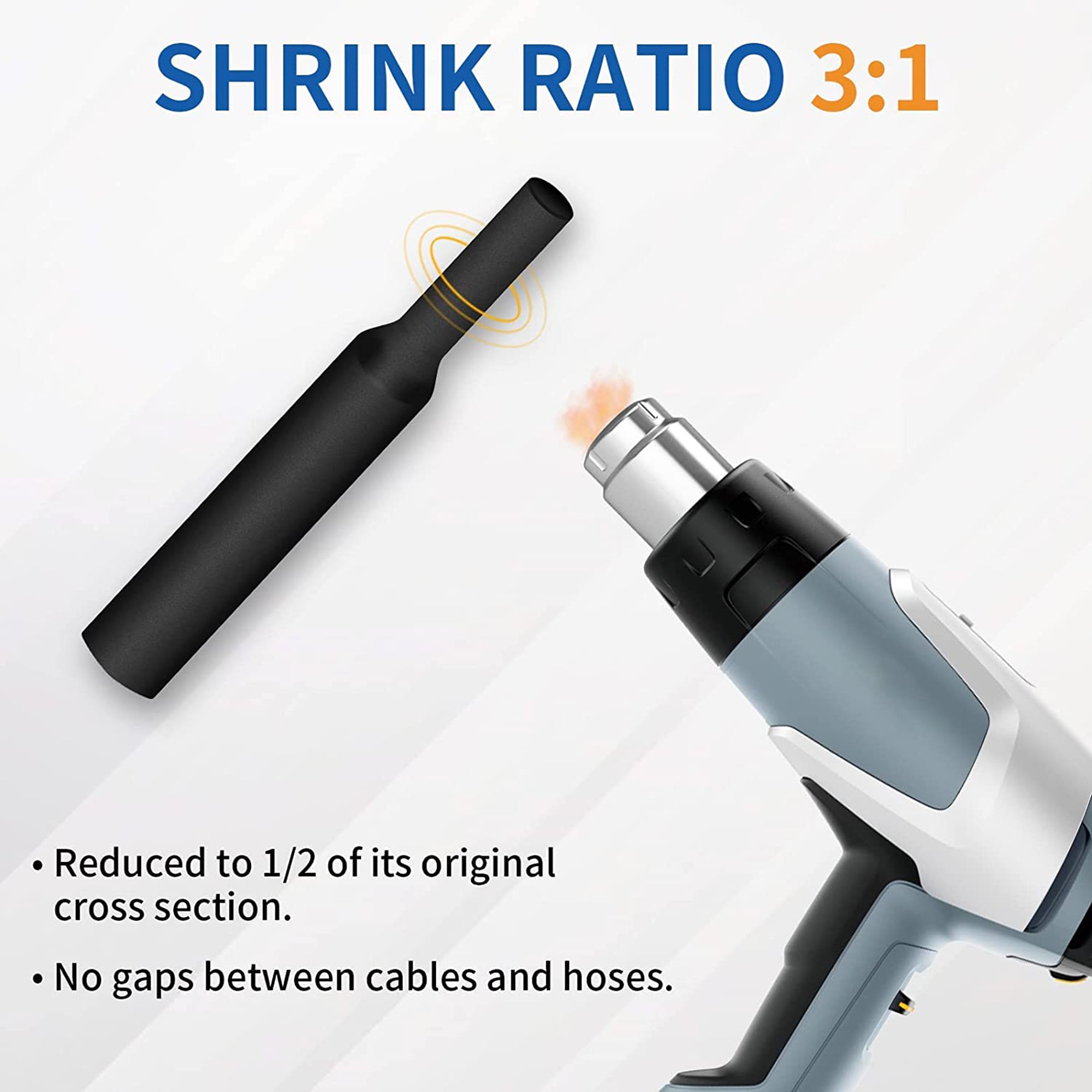 460 Pcs Heat Shrink Tubing Kit with Glue Waterproof Dual Wall 7 Sizes 2 Color X114