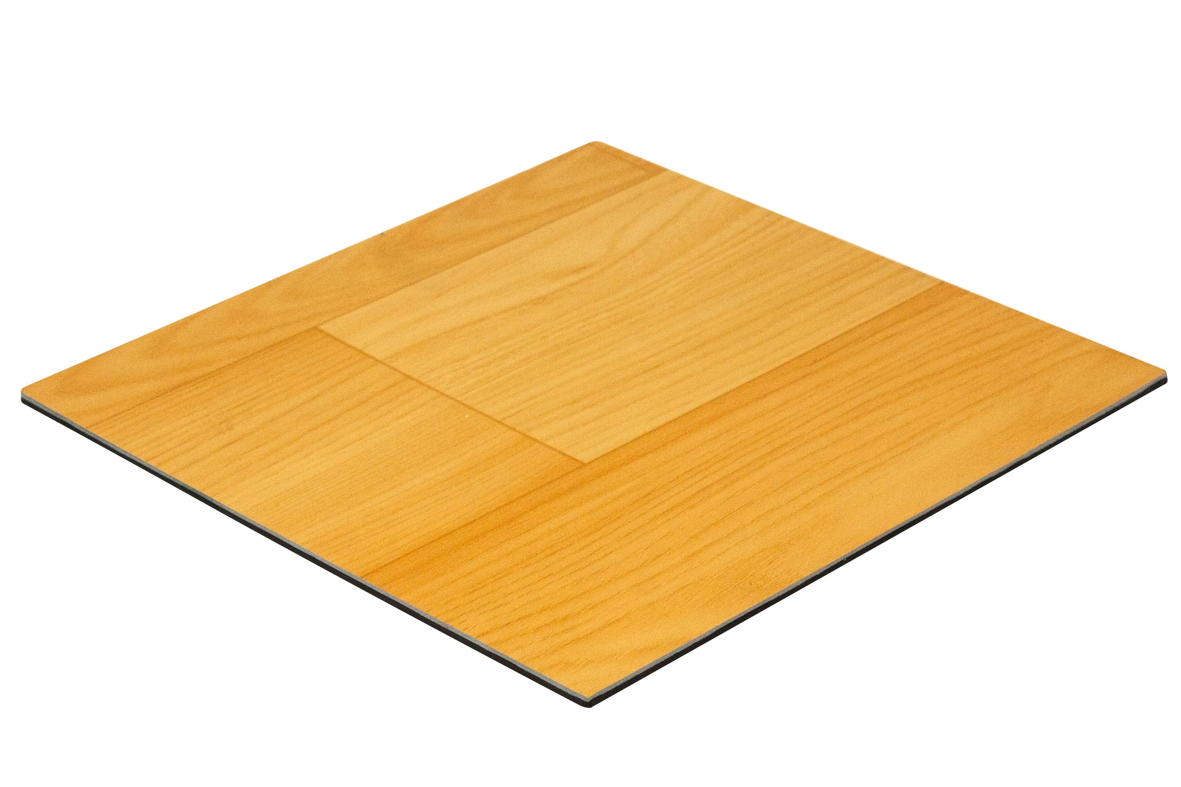 Clear Display Case with Simulated Wood Floor I168