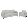 Light Gray Linen Blend 2 Pieces Sofa Set P7103
