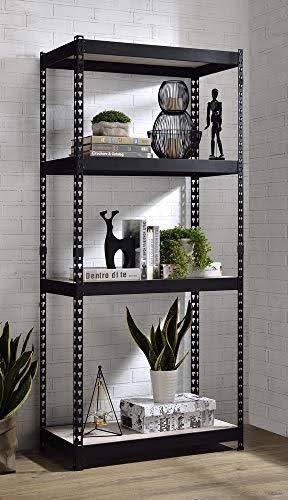 Natural & Black Finish Bookshelf E21298