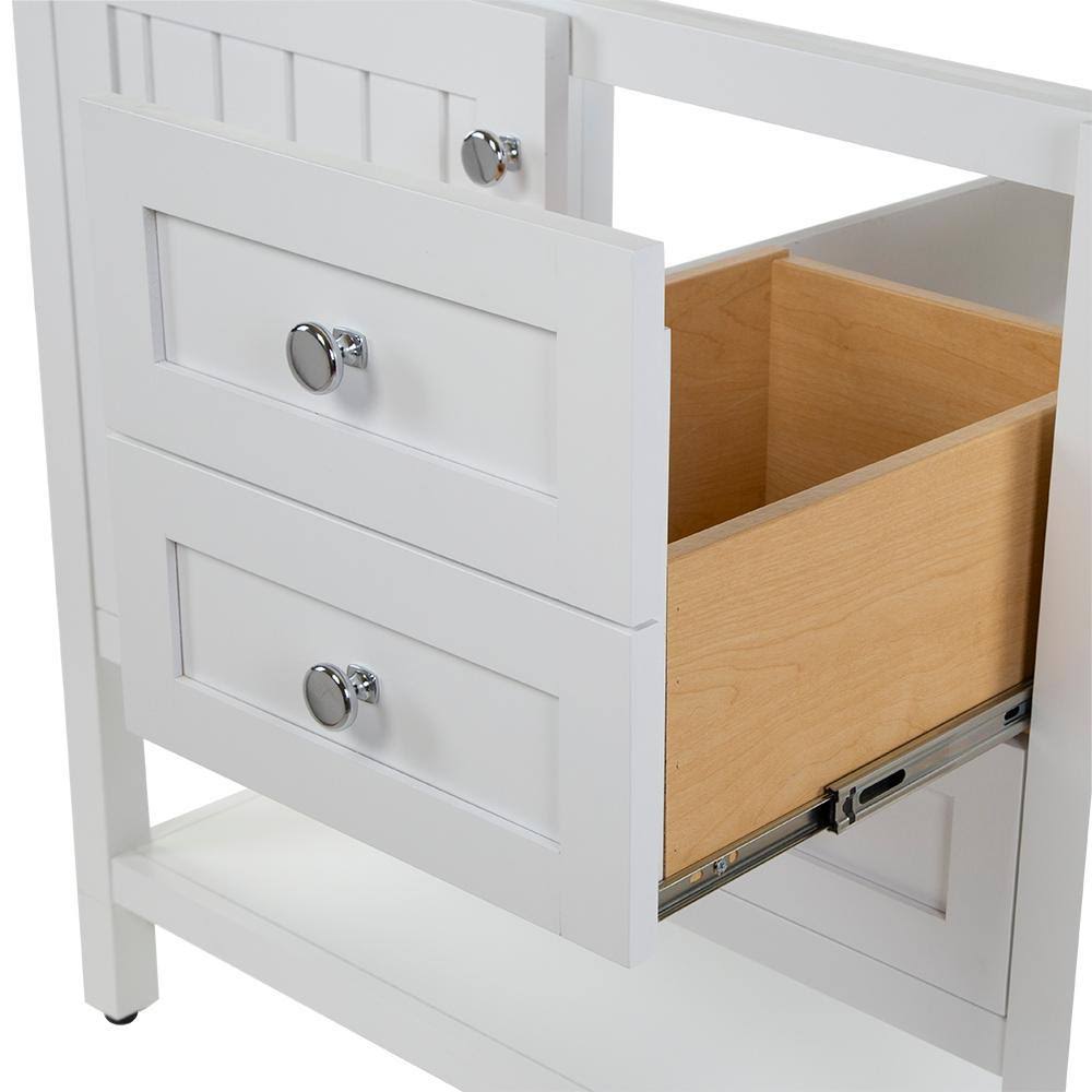 White 36 in. W x 22 in. D x 34 in. H Bath Vanity Cabinet R577826