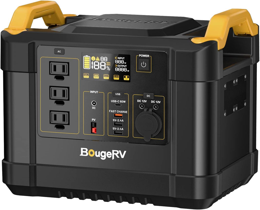 1200W 1100Wh Solar Generator with Pure Sine Wave AC Outlet F722642
