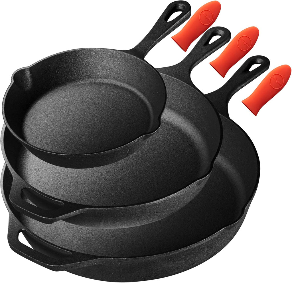 Pre-Seasoned Cast Iron Skillet Nonstick Cookware Set O492
