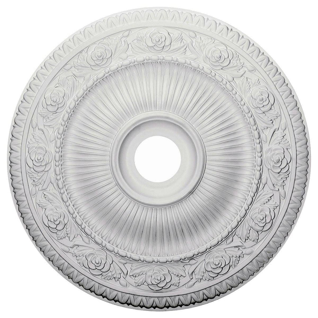 24 1/4x22OD x 3 7/8x22ID x 2x22P Hand-Painted Ceiling Medallion L235207