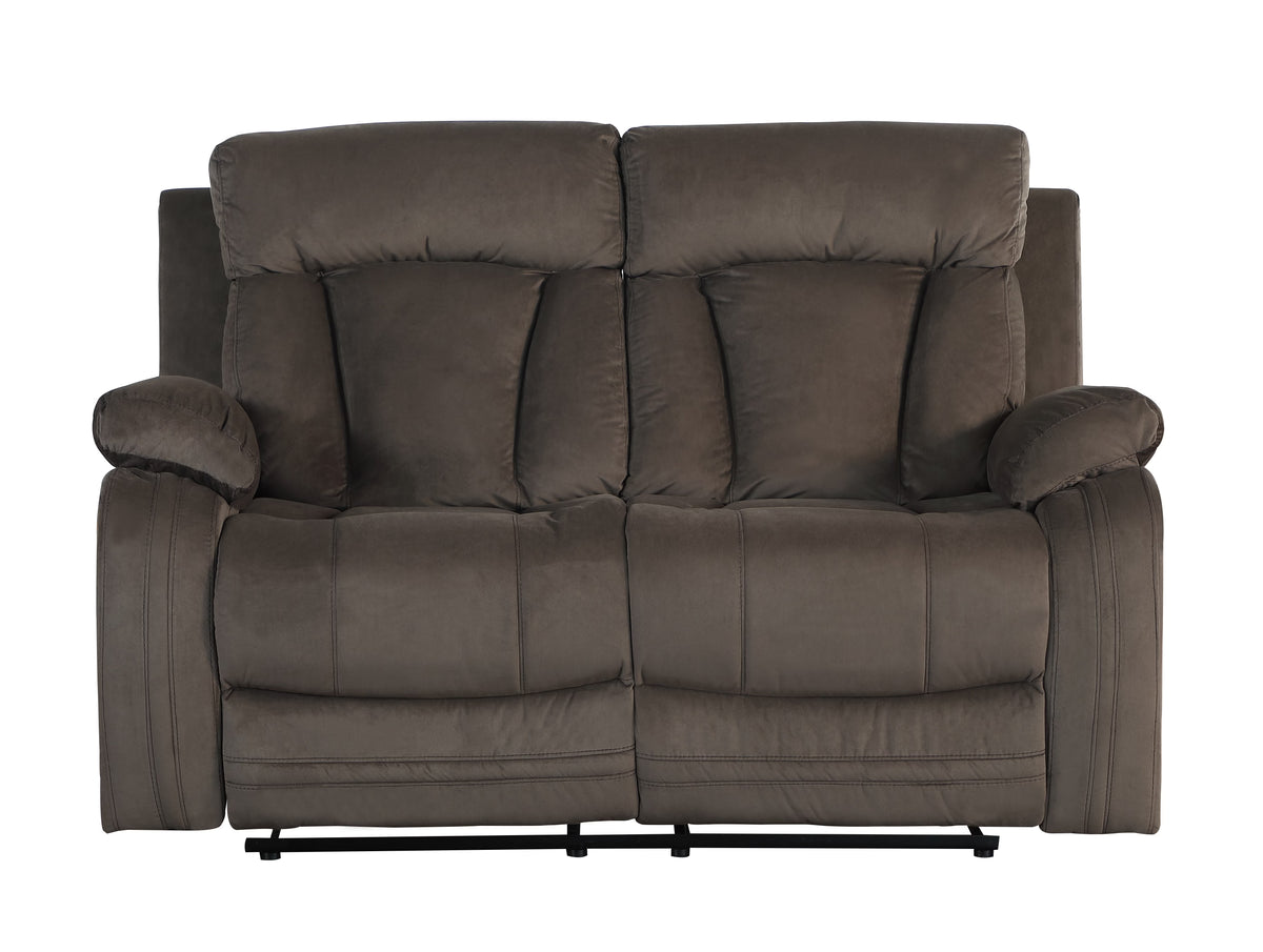 Reclining Microfiber Fabric Loveseat I250