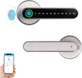 Brushed Nickel Fingerprint Door Lock with Handle Z85092