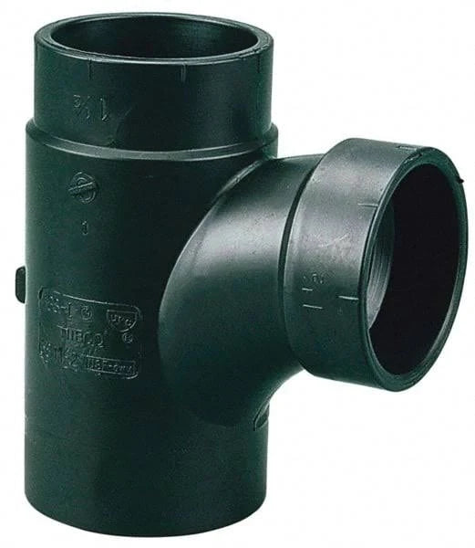 4-Inch Spigot x Hub x Hub ABS DWV Street Tee J766