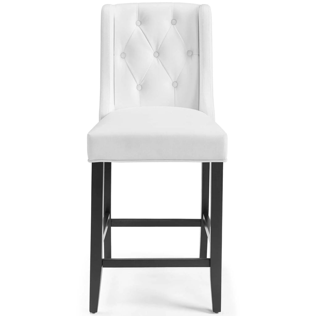 White Faux Leather Counter Stool M405