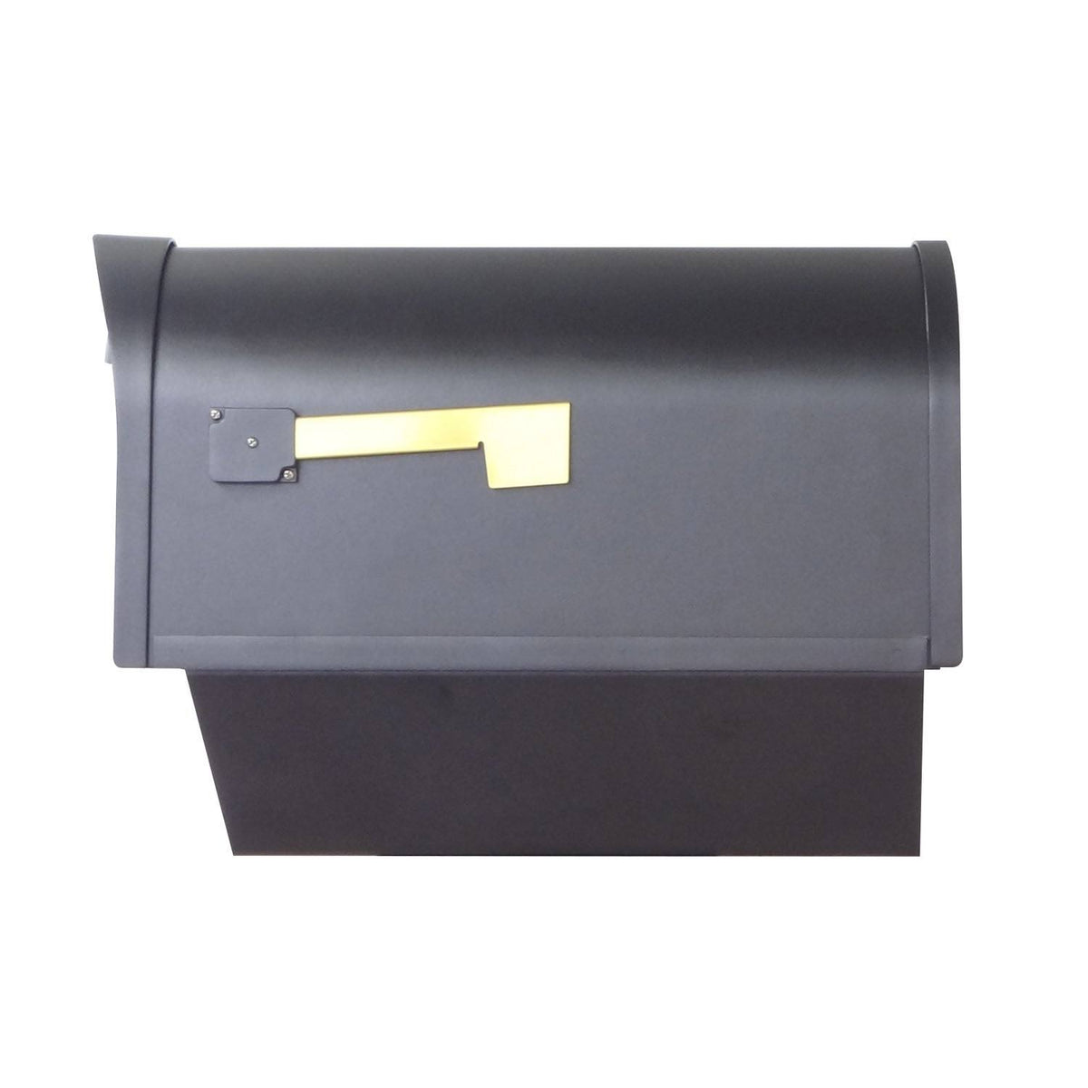 Classic Curbside Mailbox with Newspaper Tube and Floral Front F930