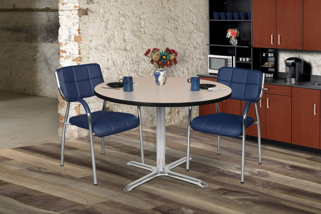 Beige/Grey Round X-Base Table G419648