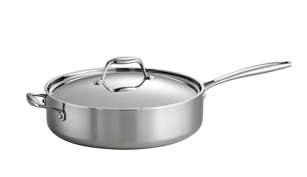6-Quart Stainless Steel Covered Deep Saute Pan X893952