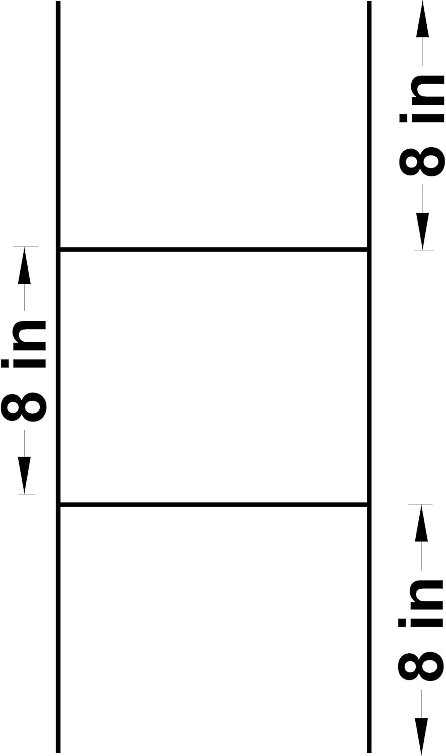 Wire Stake 10 x 24 Inch x 9 Gauge Galvanized Double H-Frame Sign Holder O994772