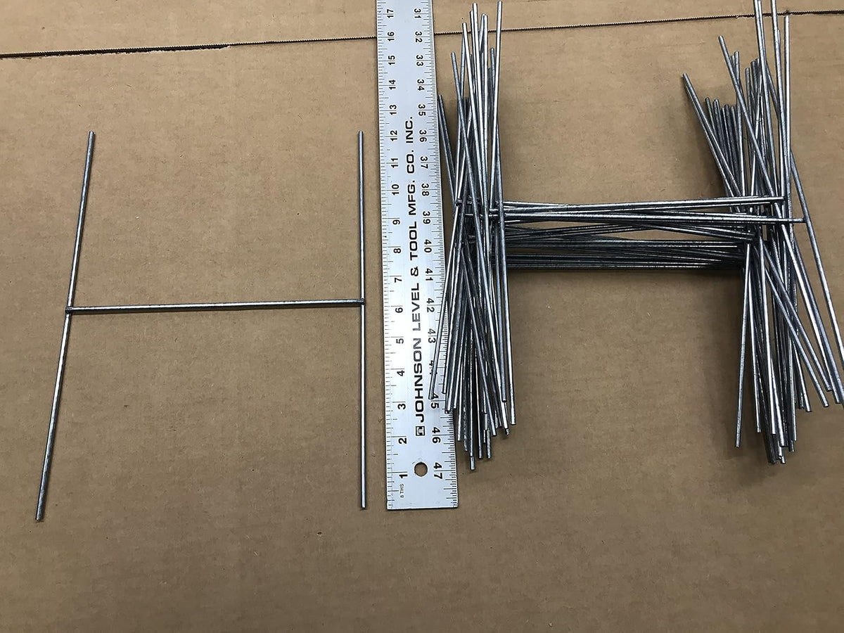 100 Sign Stake 12x9 Inch x 9 Gauge Galvanized Wire Stake, 100 Pieces, Pack of 2 Z267
