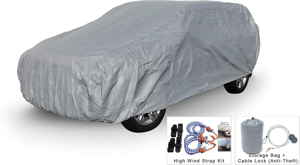 SUV Cover with Theft Cable Lock, Bag & Wind Straps X690020