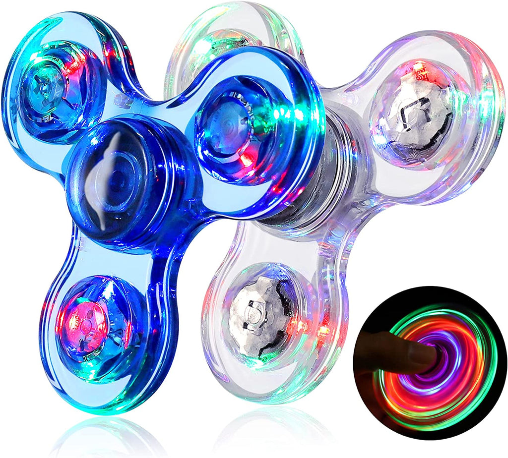 LED Light Up Fidget Spinners 2 Pack X1069