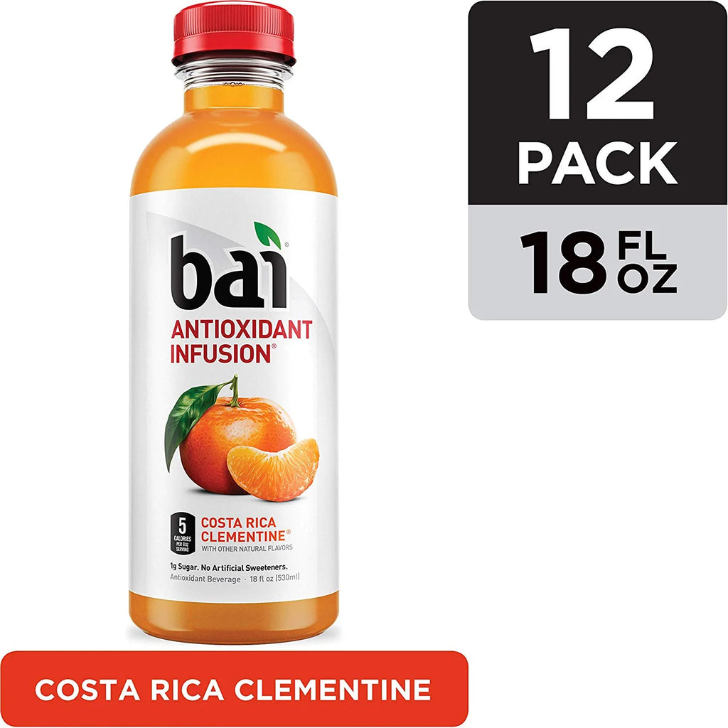 Costa Rica Clementine Flavored Water, 18 Fluid Ounce Bottles, 12 count C3085