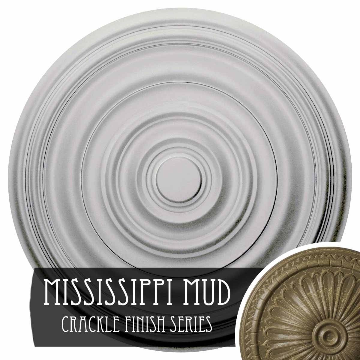 29 1/8x22OD x 1 1/2x22P Smooth Ceiling Medallion E4119