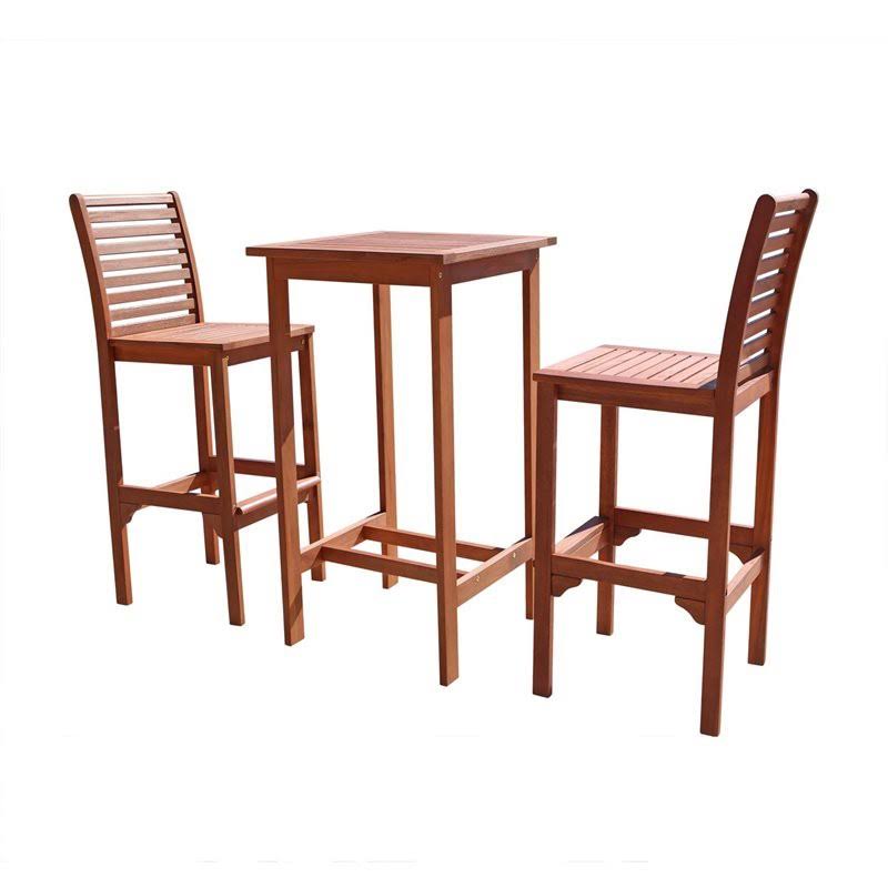 3 Piece Wood Patio Dining Set V519518