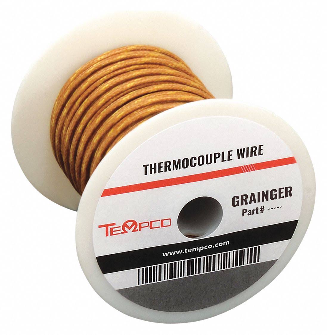Thermocouple Lead Wire, K, 24AWG, 100Ft N254125