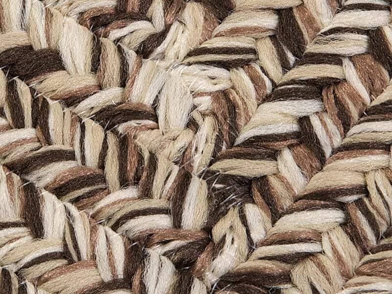 Weathered Brown Braided Rug O8583