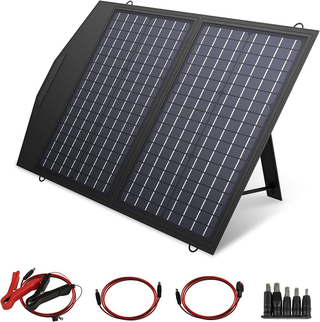 60W Foldable Monocrystalline Waterproof IP66 Portable Solar Panel W72462