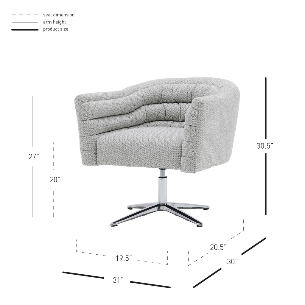 Fabric Swivel Chair Y6527