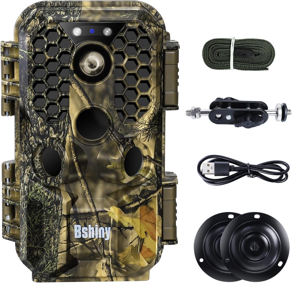 4K 30MP Night Vision Motion Activated Waterproof WiFi Trail Camera Pack of 2 R9381
