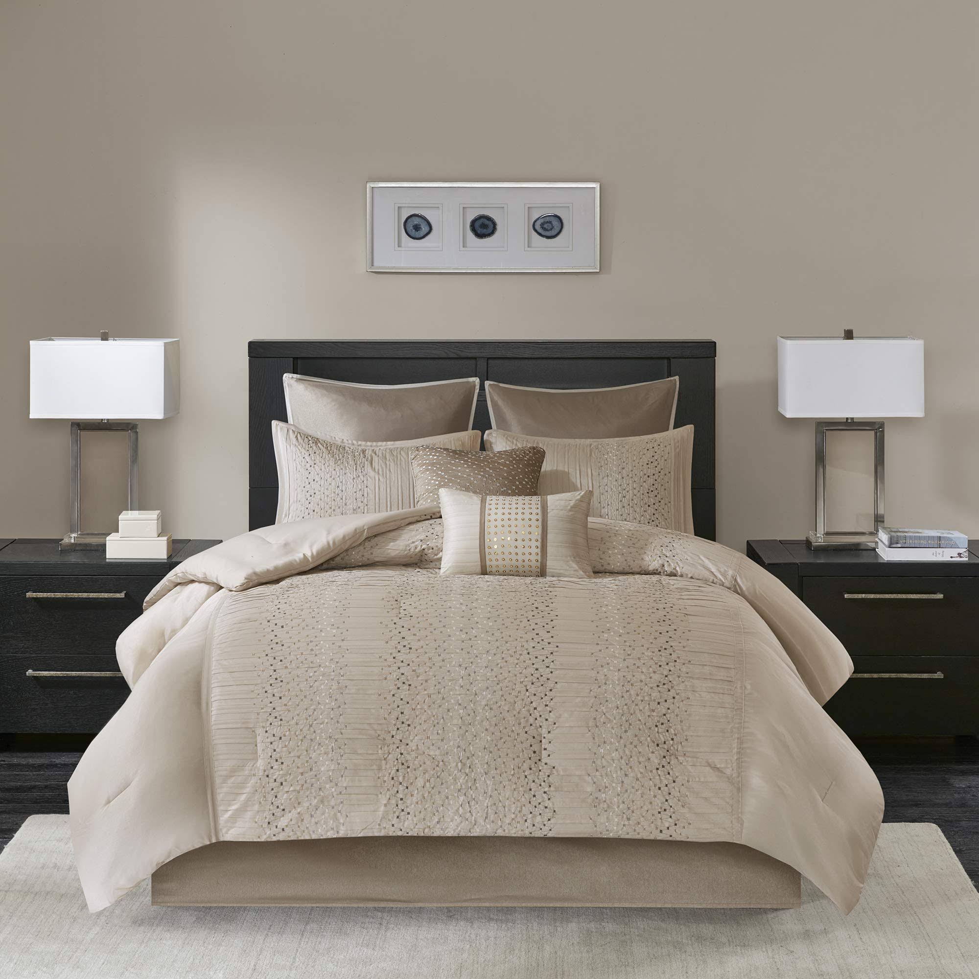8 Piece Embroidered Comforter Set King R966