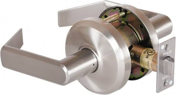 Passage Door Lever Set with Lever ANSI Strik Satin Nickel P7947