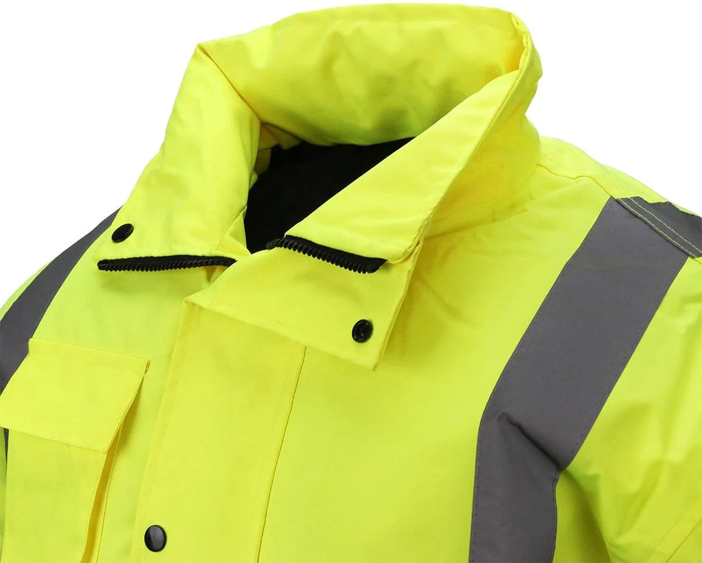 XL Size High Visibility Reflective Winter Bomber Jacket H651268