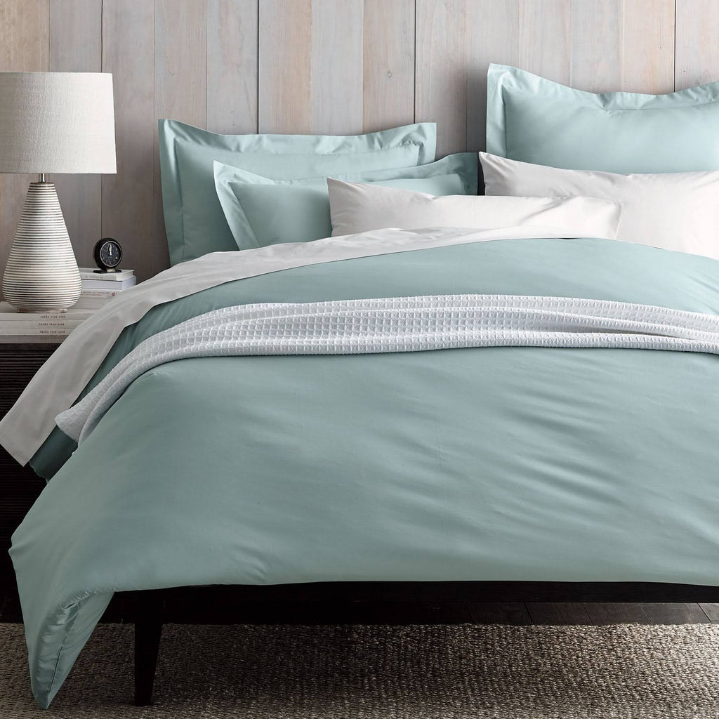 Organic Pearl Gray 300-Thread Count Cotton Percale King Sham H62512