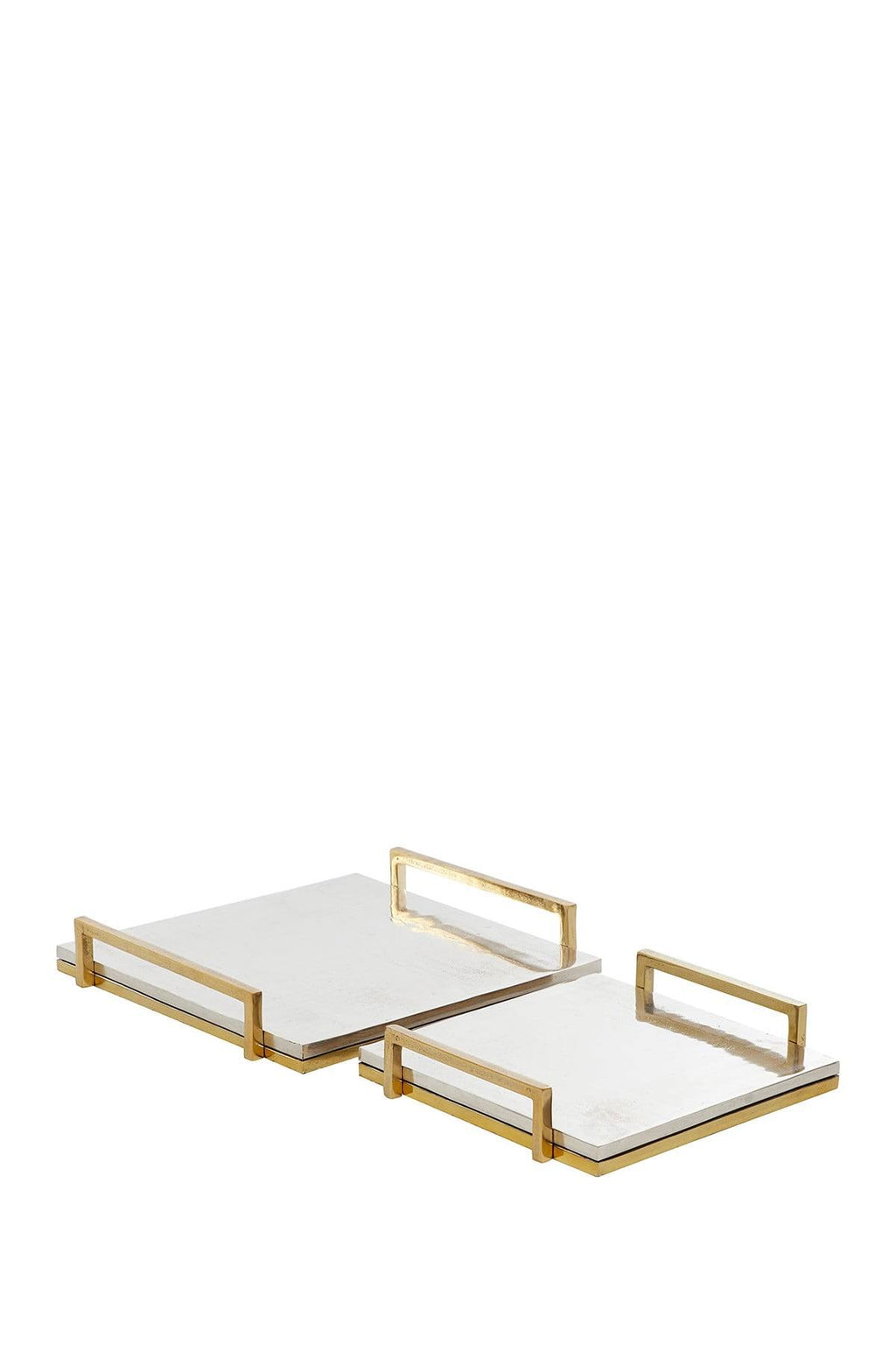 Aluminum Cast Tray, Set of 2 I92195