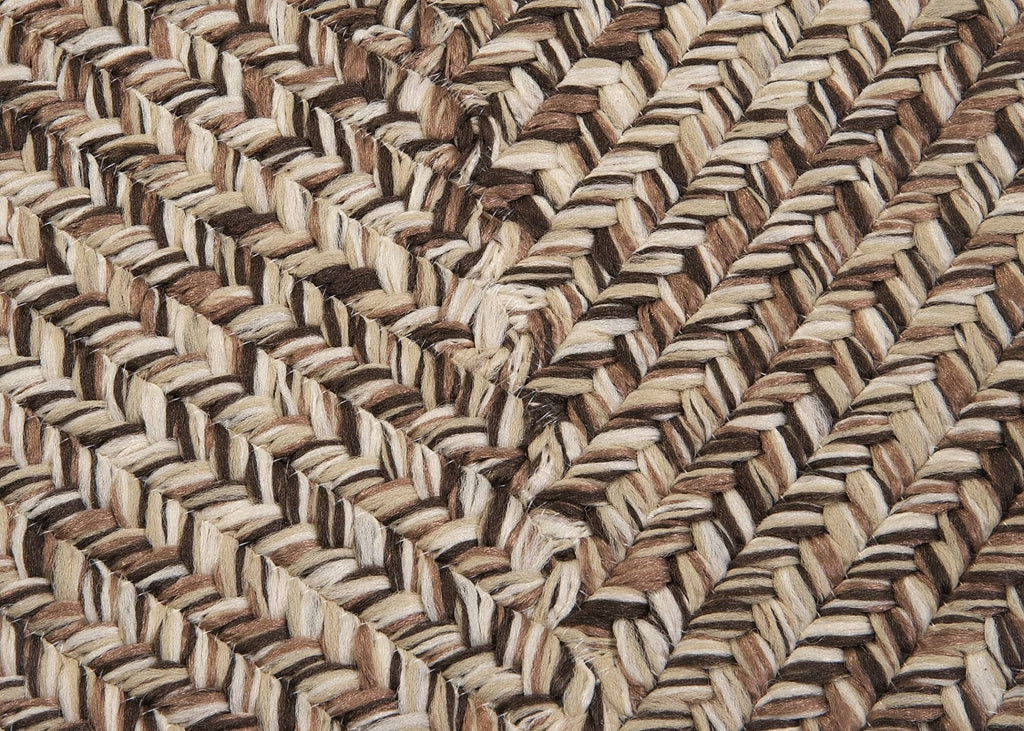 Weathered Brown Braided Rug O8583