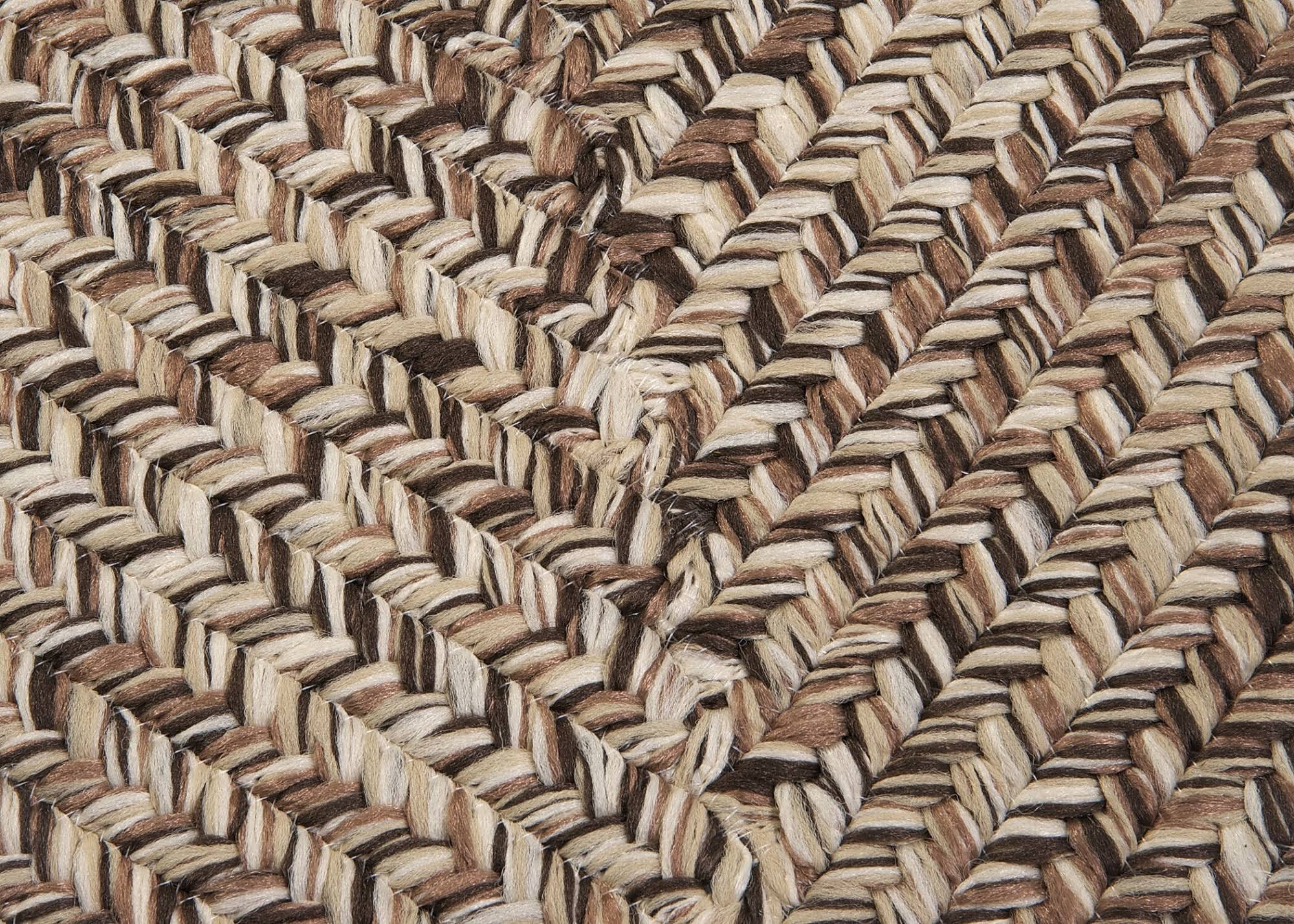 Weathered Brown Braided Rug O8583