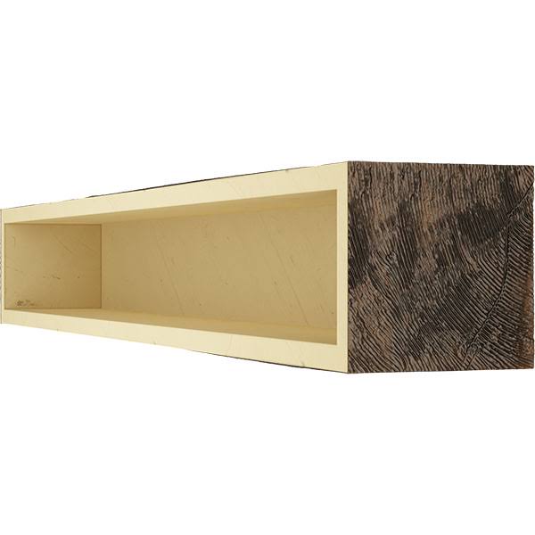 Rough Sawn Faux Wood Fireplace Mantel D4795