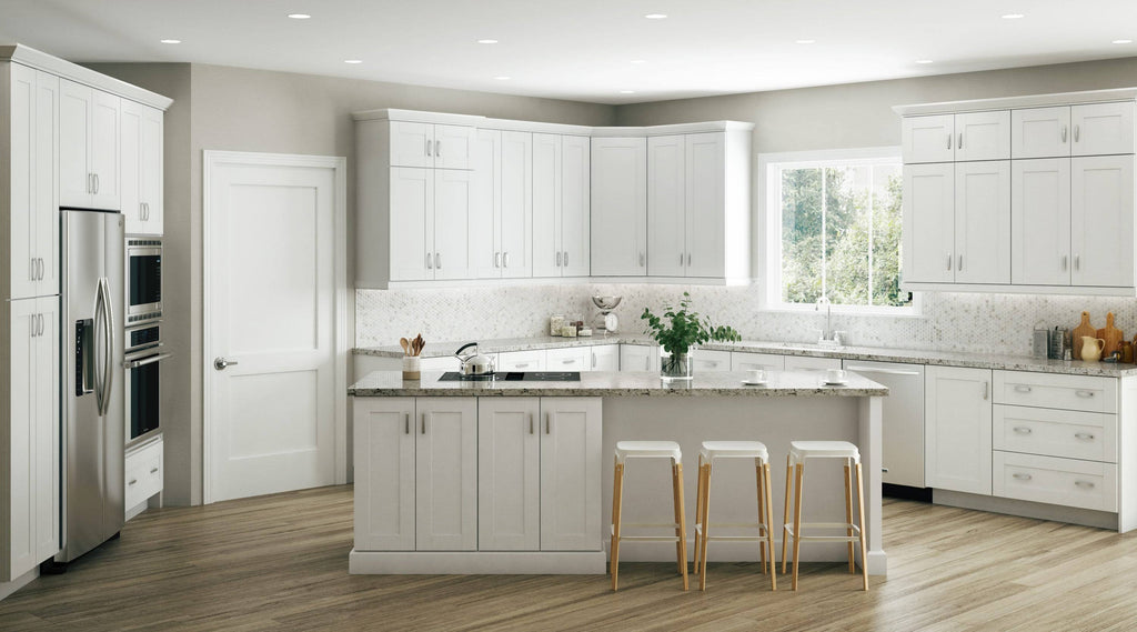 Vesper White Shaker Assembled Plywood Wall Kitchen Cabinet Z63459