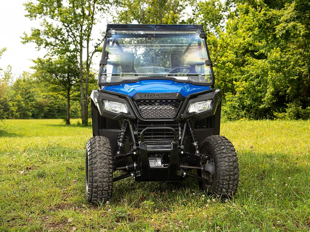 Heavy Duty Full Windshield for Honda Pioneer 500/520, 1/4 Thick Clear Polycarbonate B22118
