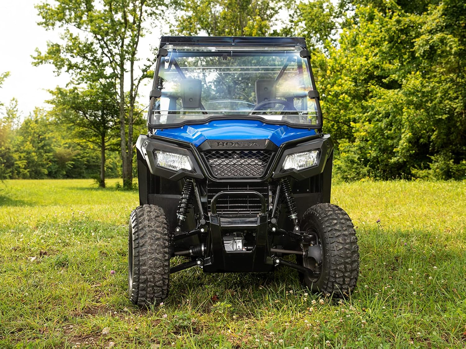 Heavy Duty Full Windshield for Honda Pioneer 500/520, 1/4 Thick Clear Polycarbonate B22118