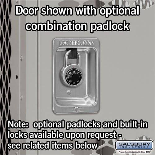 Gray 12x22 Wide Double Tier Vented Metal Locker H35773
