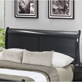 Queen Black Sleigh Headboard Q156831