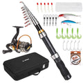 Telescopic Fishing Rod and Reel Combo Kit with Carry Bag G75825
