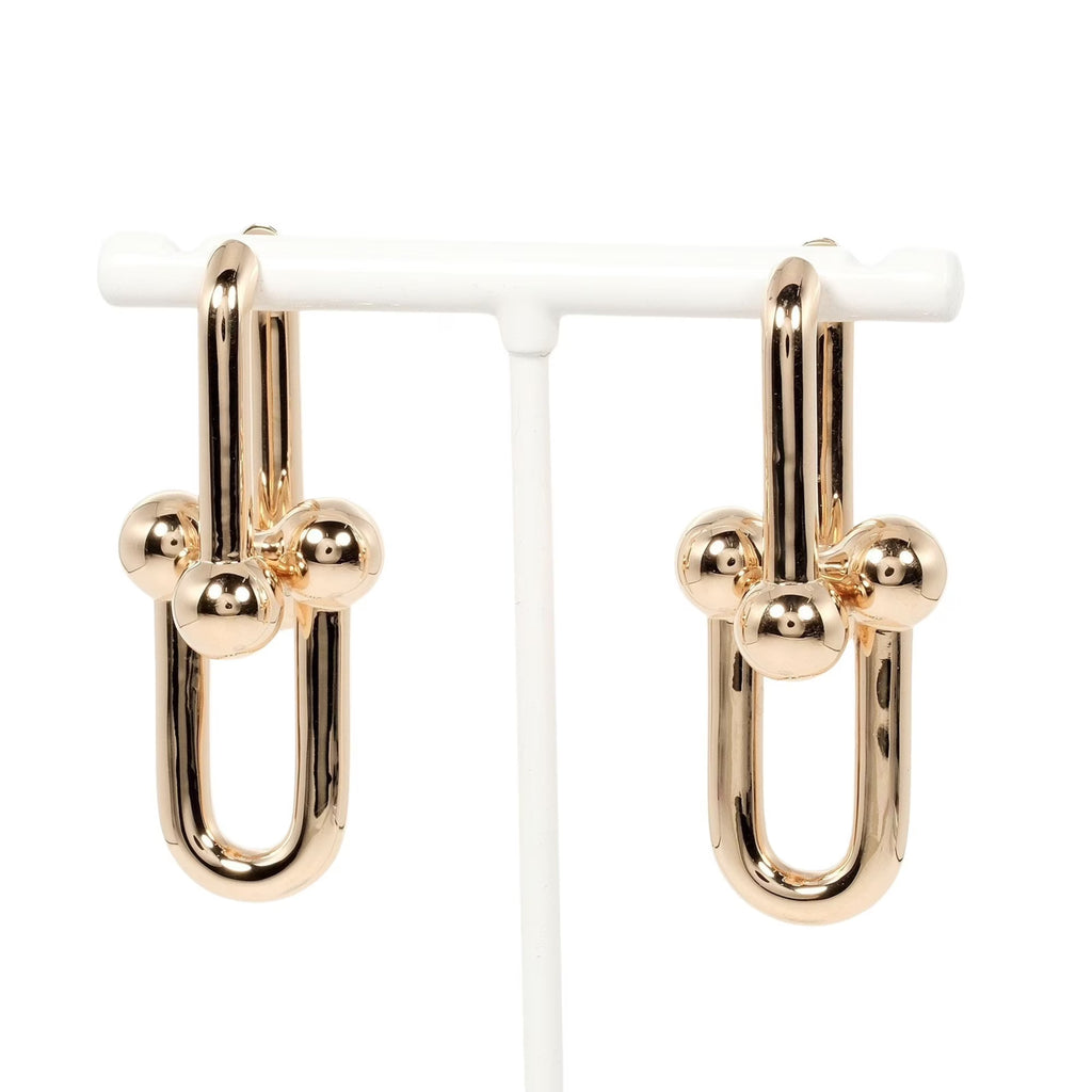 Hardware Extra Large Earrings K18 PG Pink Gold Y6393