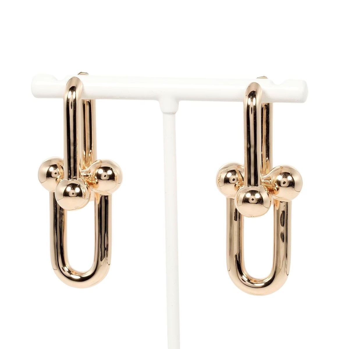 Hardware Extra Large Earrings K18 PG Pink Gold Y6393