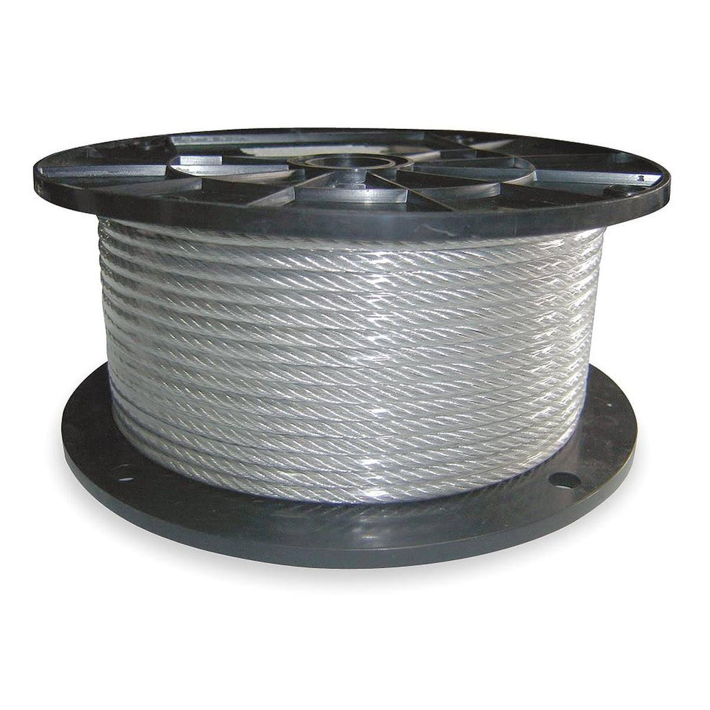 Cable, 3/64 In, L250Ft, WLL54Lb, 7x7, SS Y4243