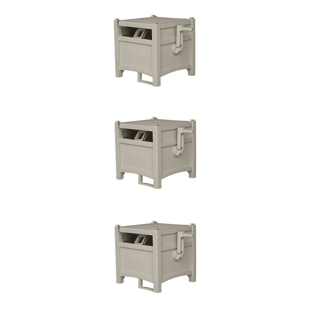 Taupe Garden Hose Reel Hideaway (3 Pack) C579
